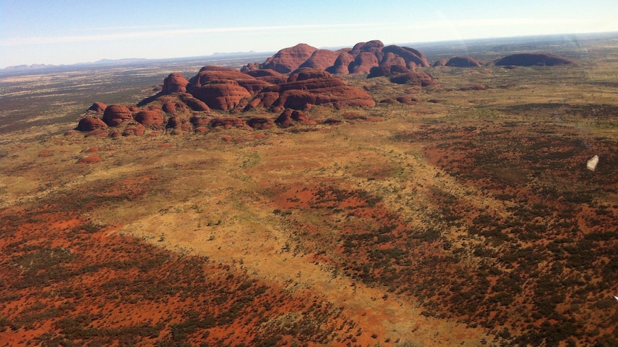 The Olgas or Kata Tjuta from 2500 feet