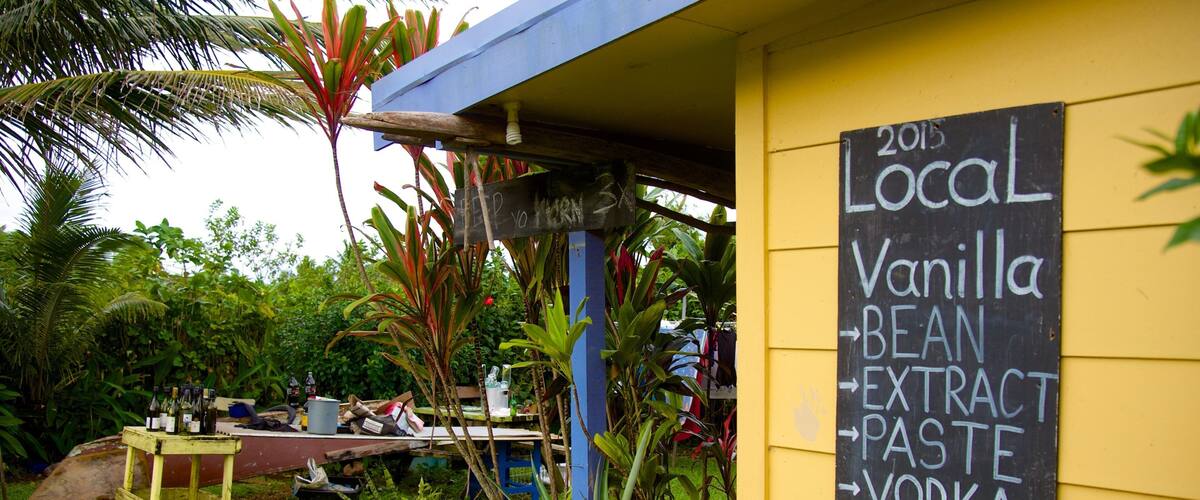 Rarotonga mostrando señalización