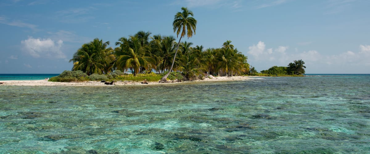 Belize, Caribbean Sea, Stann Creek District near Placencia. Laughing Bird Caye National Park located on the Belize Barrier Reef.