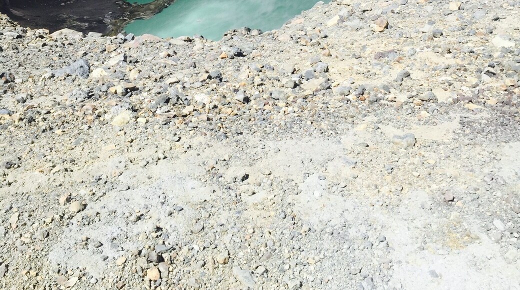 At the top. Better hang on. It's windy here