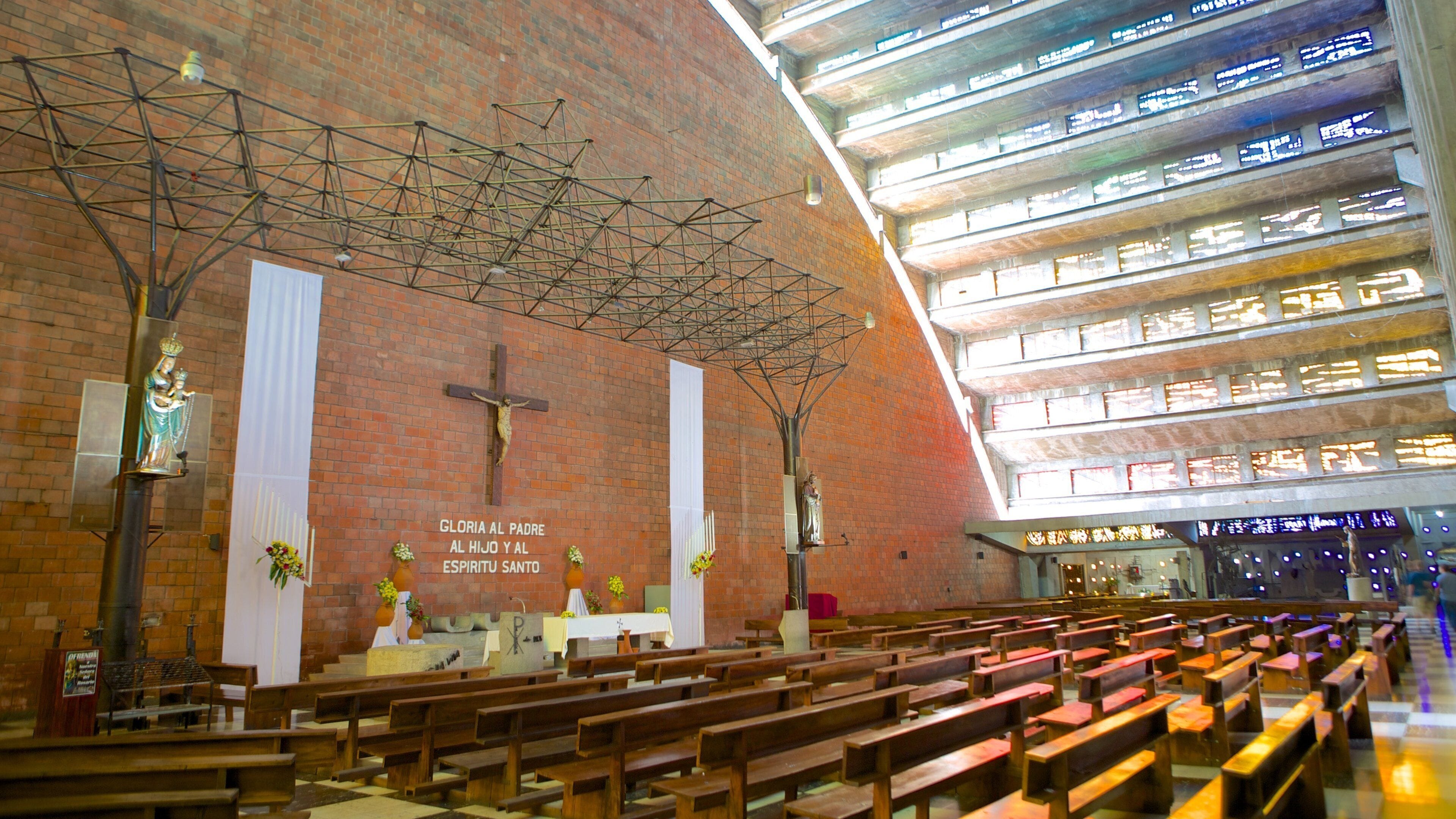 El Rosario Church showing a church or cathedral, interior views and religious elements