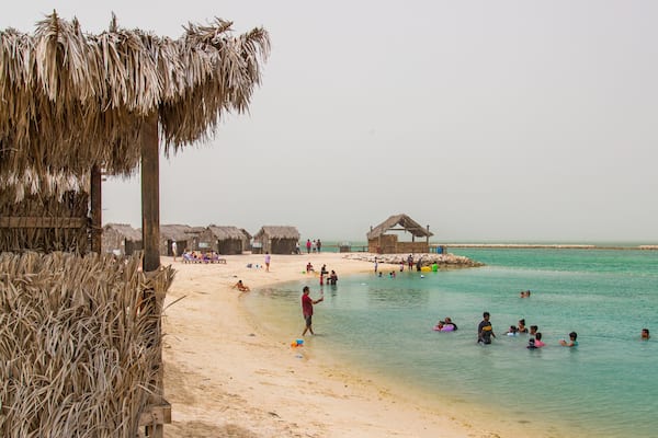 Al Dar Island showing swimming, a sandy beach and tropical scenes