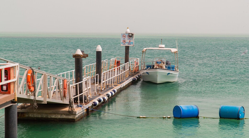 Al Dar Island which includes a bay or harbor