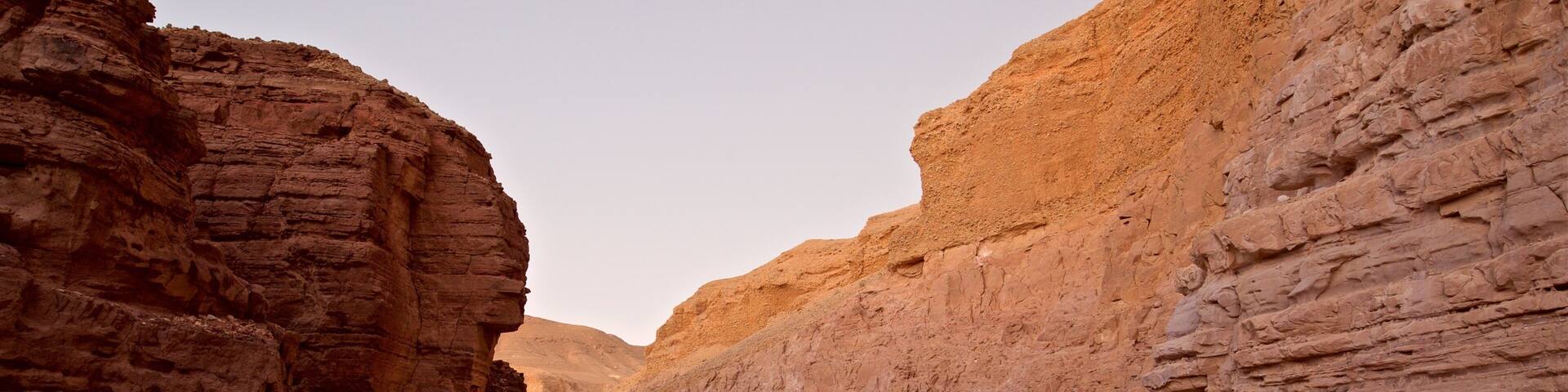 Red Canyon showing desert views and a gorge or canyon