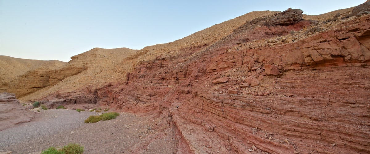 Red Canyon das einen Wüstenblick