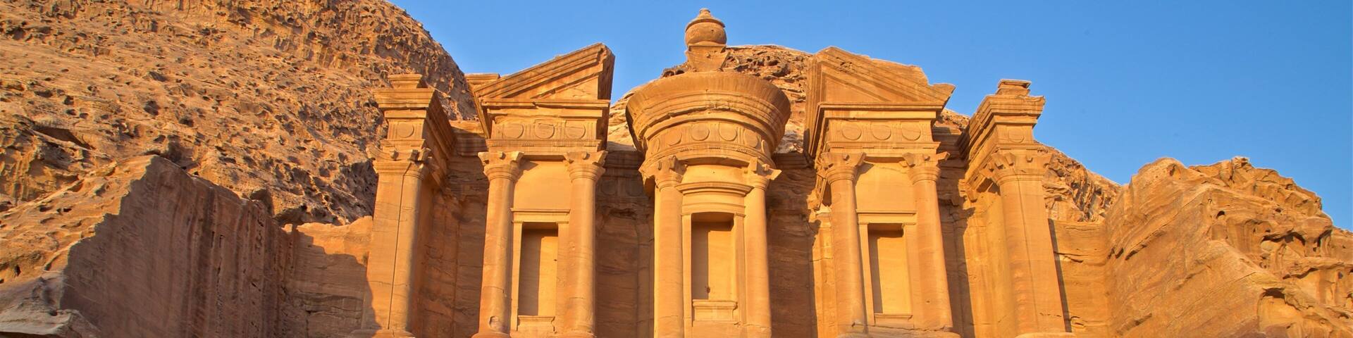 The Monestery which includes heritage architecture and a gorge or canyon