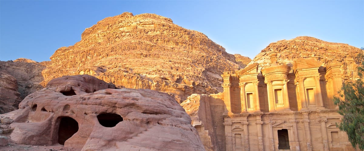 The Monestery featuring a gorge or canyon and heritage architecture