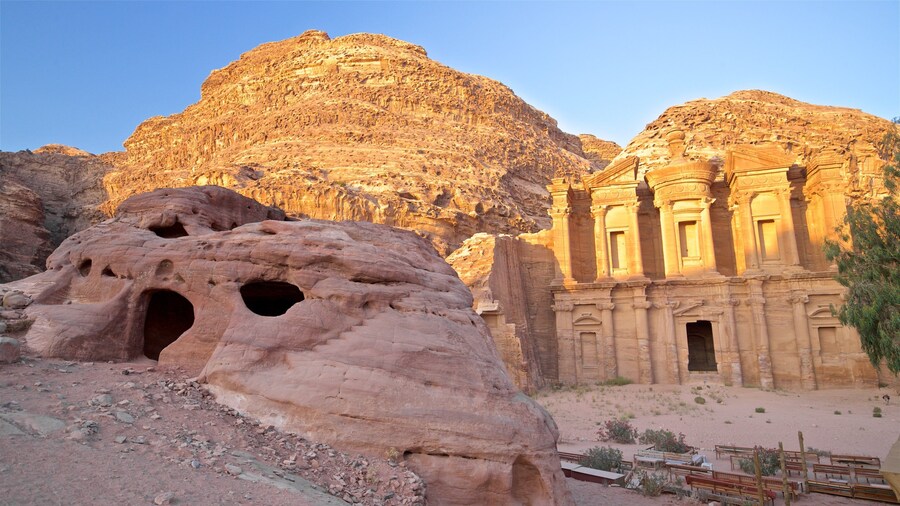 The Monestery featuring a gorge or canyon and heritage architecture