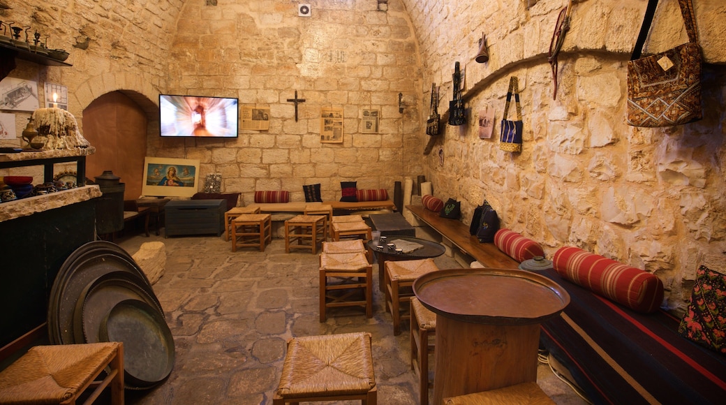 Ancient Bath House of Nazareth showing interior views and heritage elements