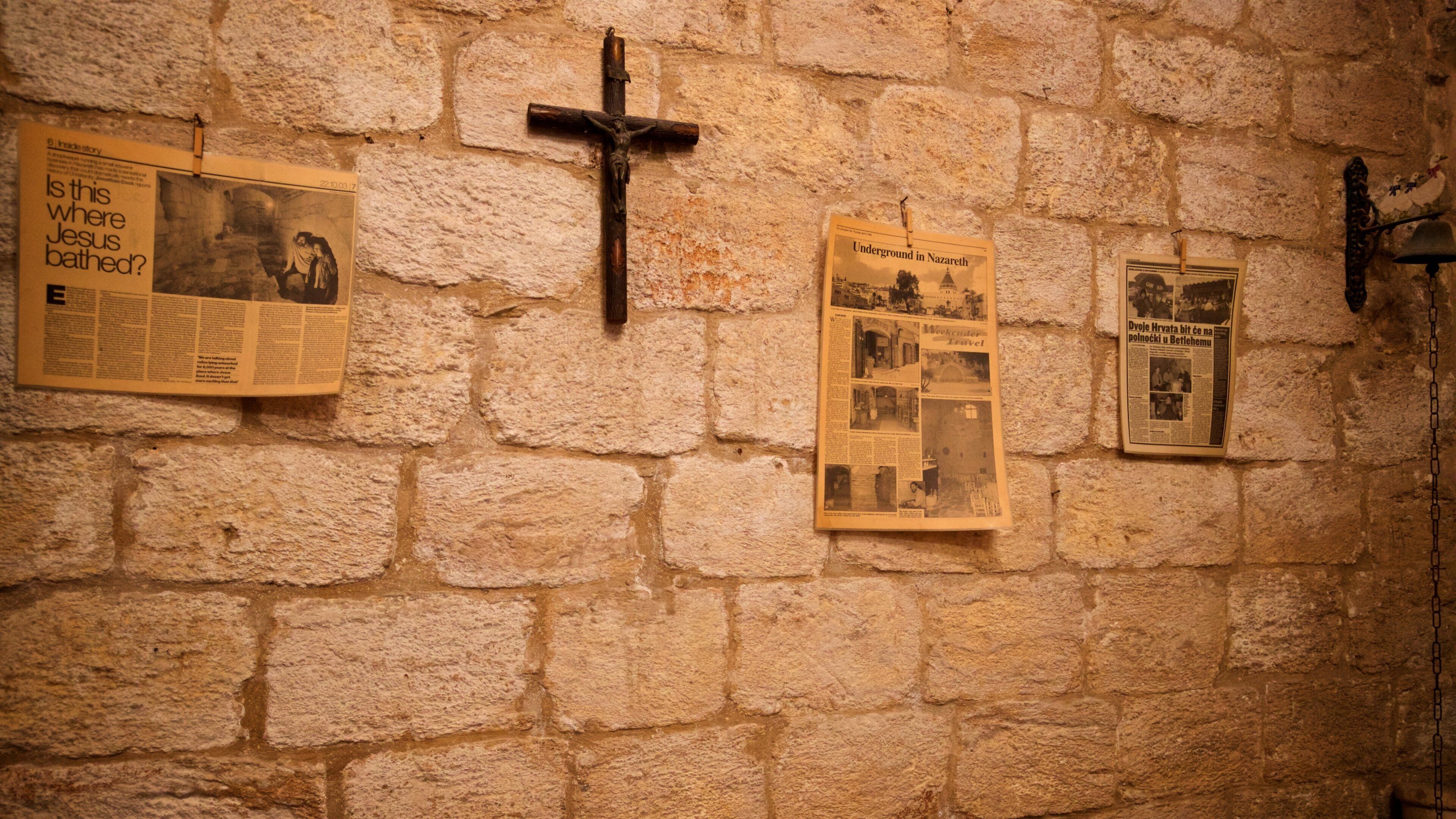 Ancient Bath House of Nazareth which includes heritage elements, interior views and religious aspects