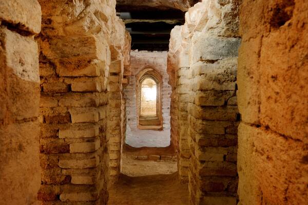 Ancient Bath House of Nazareth showing heritage elements, interior views and building ruins
