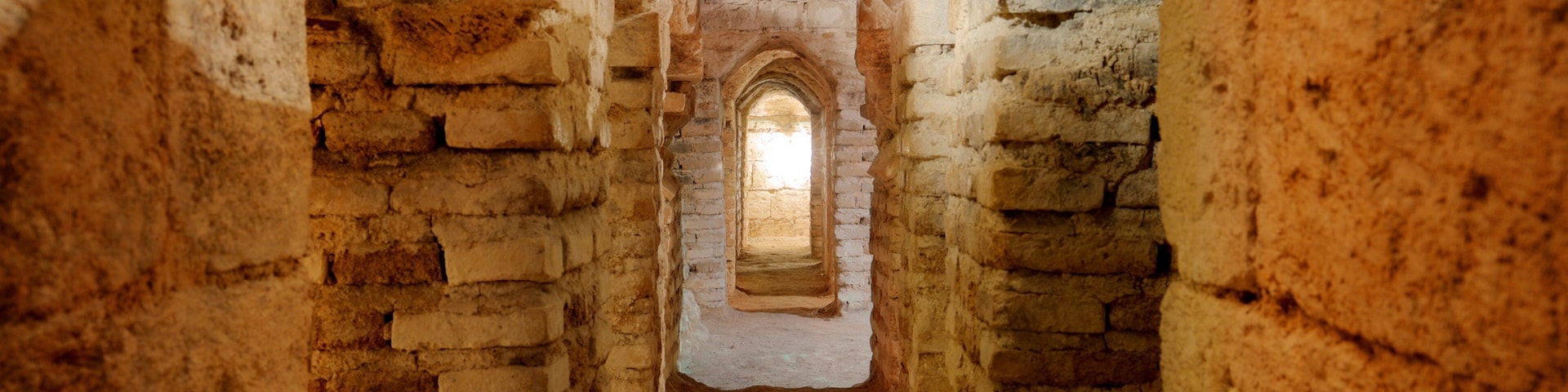 Ancient Bath House of Nazareth showing heritage elements, interior views and building ruins