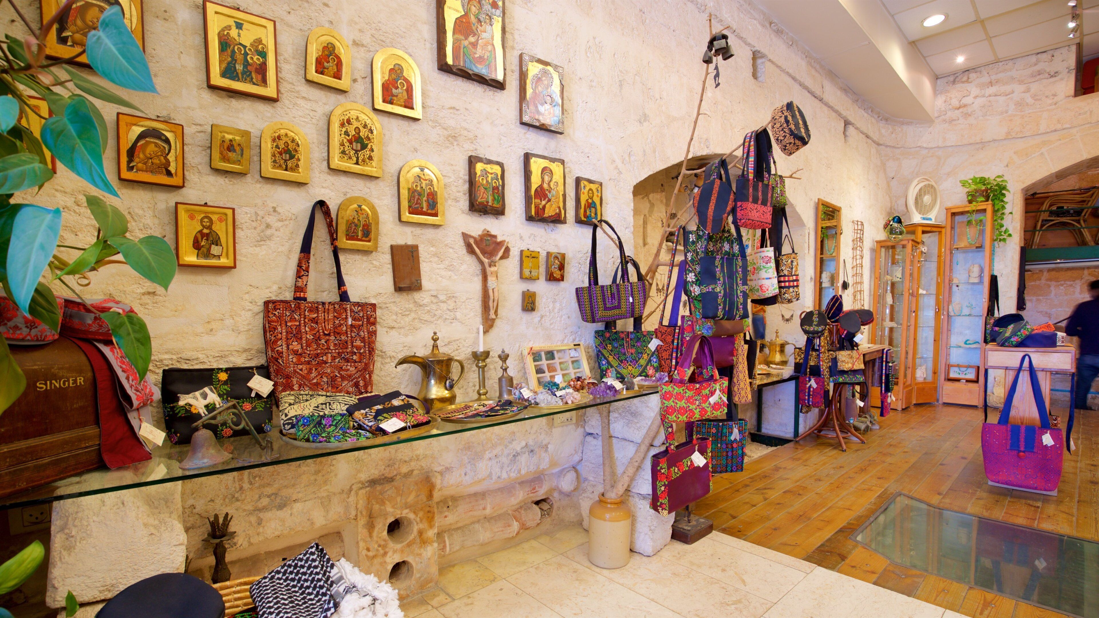 Ancient Bath House of Nazareth which includes interior views and shopping