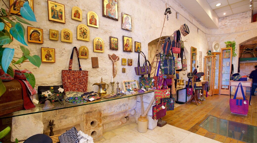 Ancient Bath House of Nazareth which includes interior views and shopping