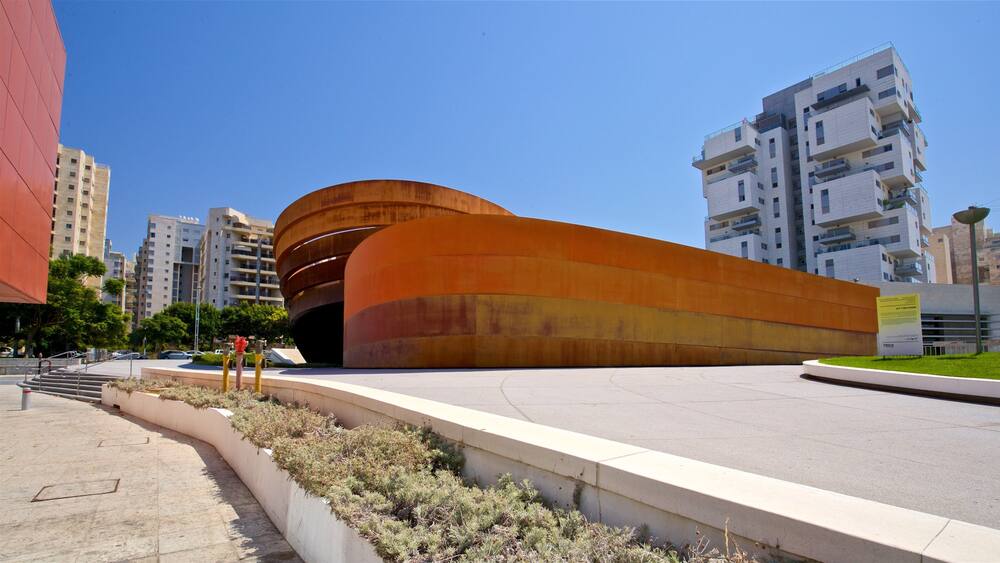 Musée du Design de Holon qui includes ville et architecture moderne