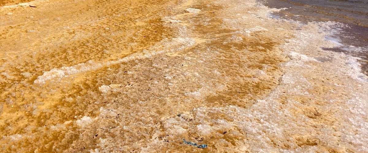Salty shores. Flip flops essential! #lifeatexpedia #israel #deadsea #your2016!
#beachbound