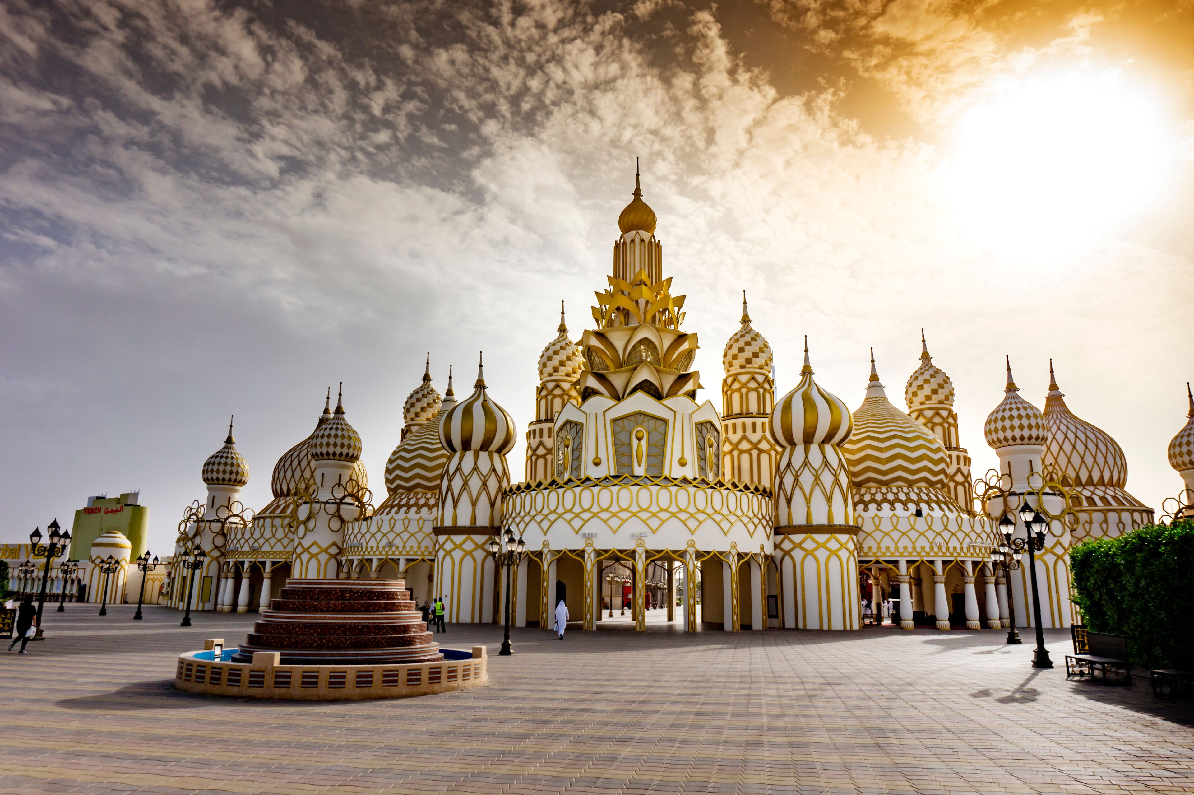 Russian style fairy enterance of the Global village in Dubai 2019