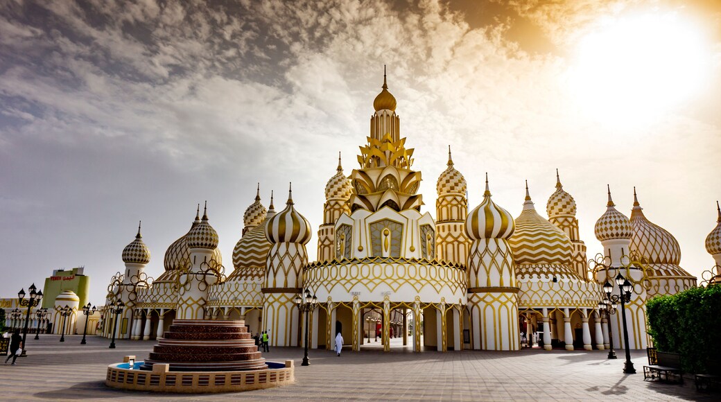 Russian style fairy enterance of the Global village in Dubai 2019