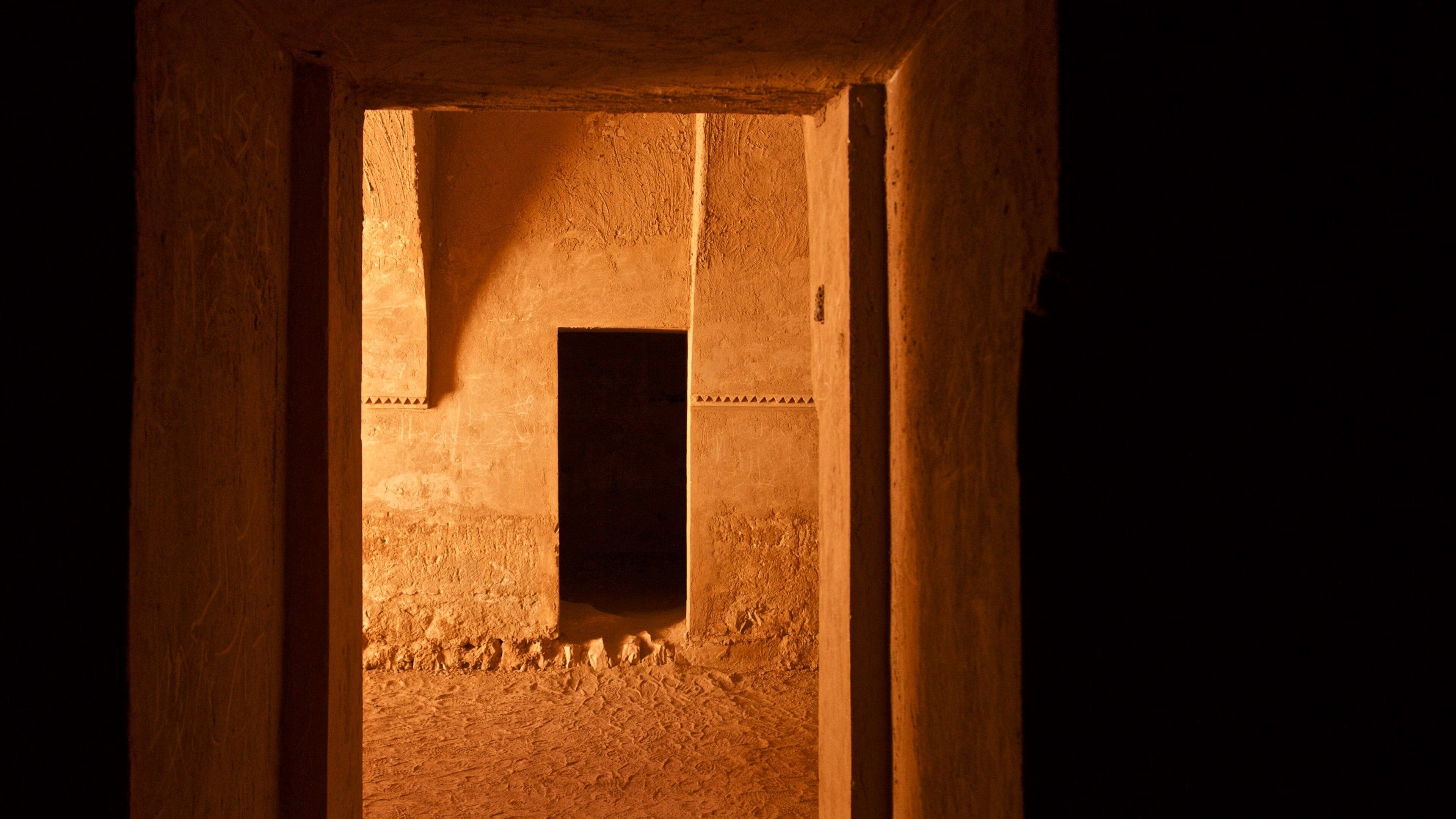 Qasr Kharana showing interior views and heritage elements