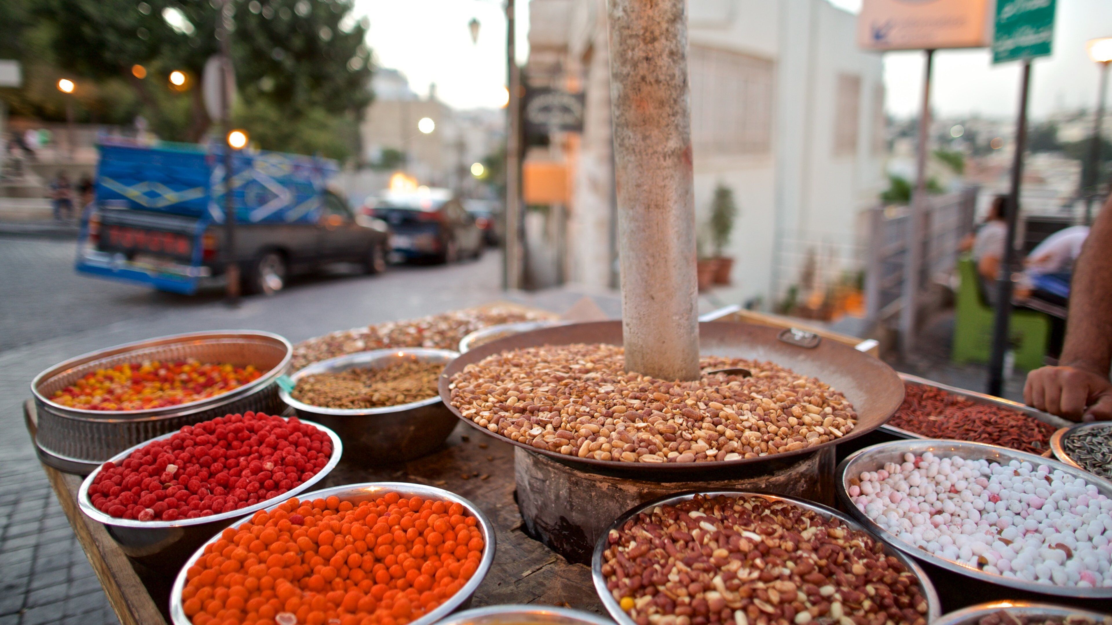 Rainbow Street featuring food and markets