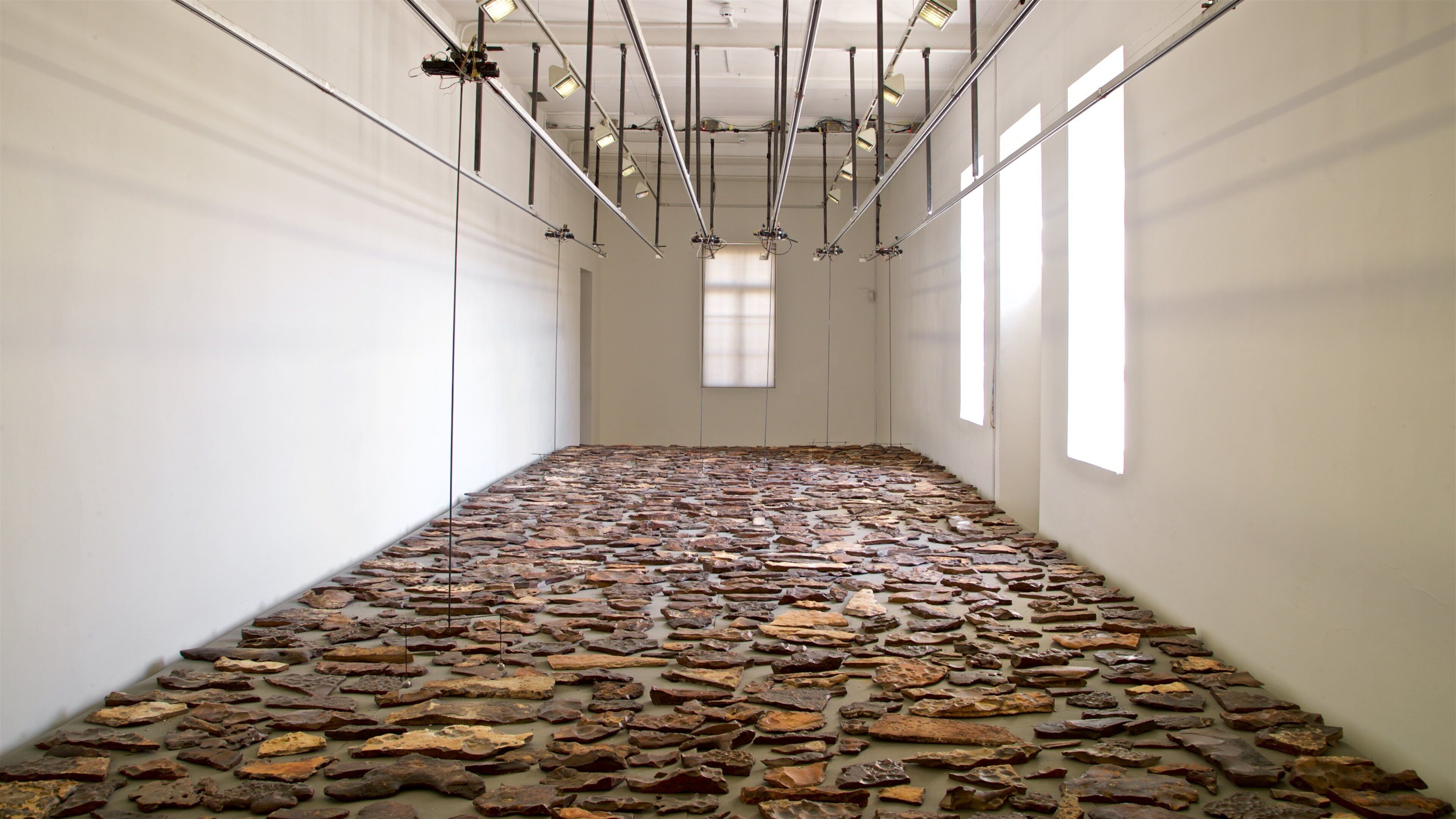 Darat al Funun showing interior views