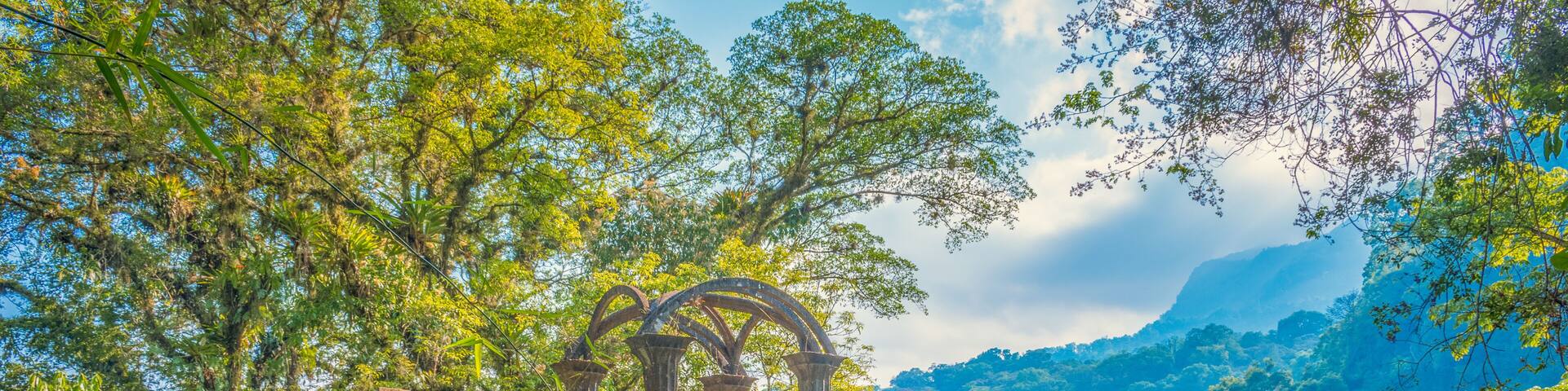 Xilitla Jungle and amazing hidden castle at Huasteca Potosina in San Luis Potosi, Mexico