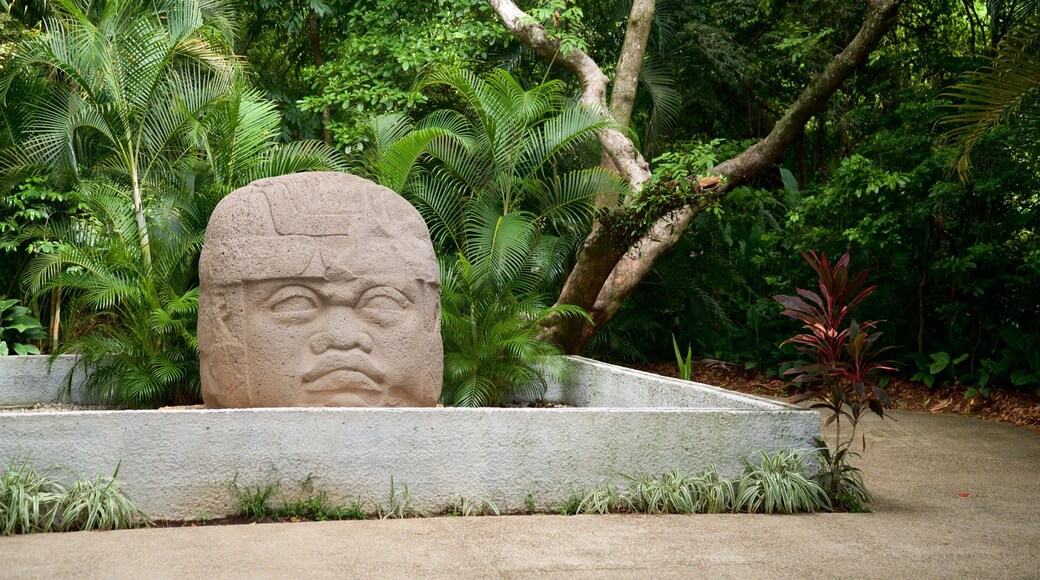 La Venta Museum-Park showing outdoor art and a garden