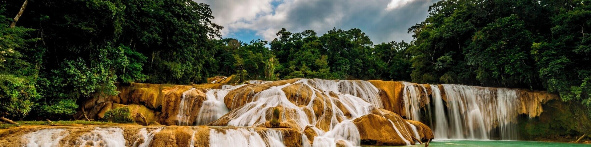 Agua Azul Waterfalls. One Hour drive from Palenque.