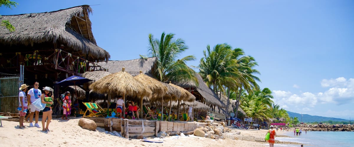 Südküste von Nayarit das einen Strandbar, tropische Szenerien und Sandstrand