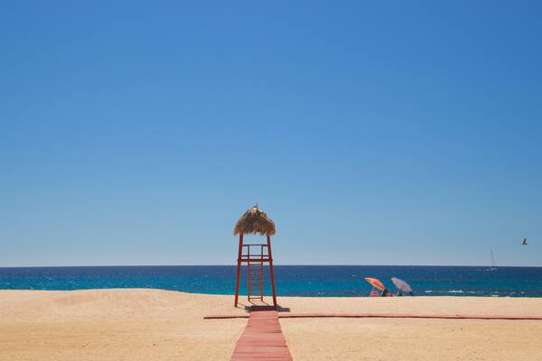 Playa Las Viudas featuring landscape views, a sandy beach and general coastal views