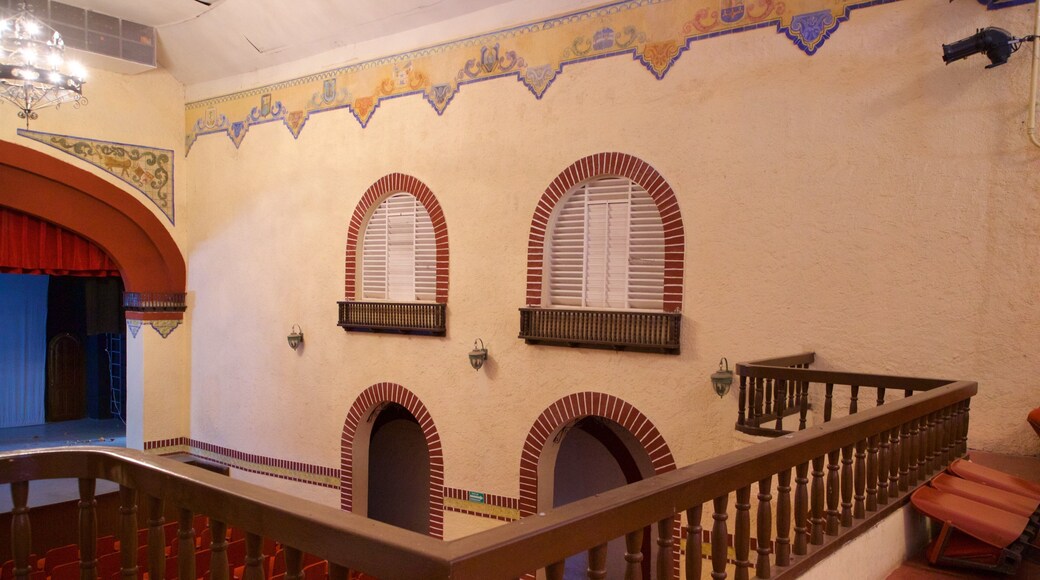 Teatro Marquez de Leon showing interior views