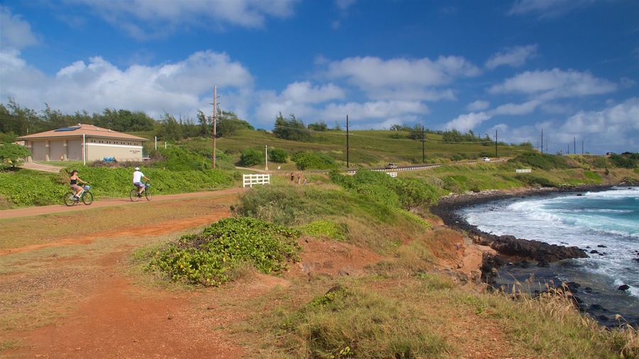 Ke Ala Hele Makalae East Shore Beach Path featuring general coastal views, rocky coastline and cycling
