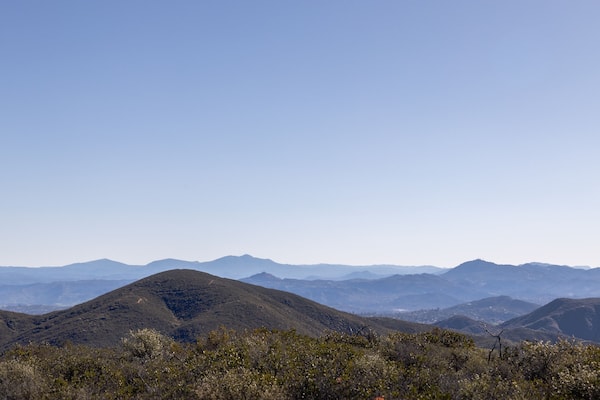 Scenic Mountain View from Double Peak Park, San Diego, San Marcos, California