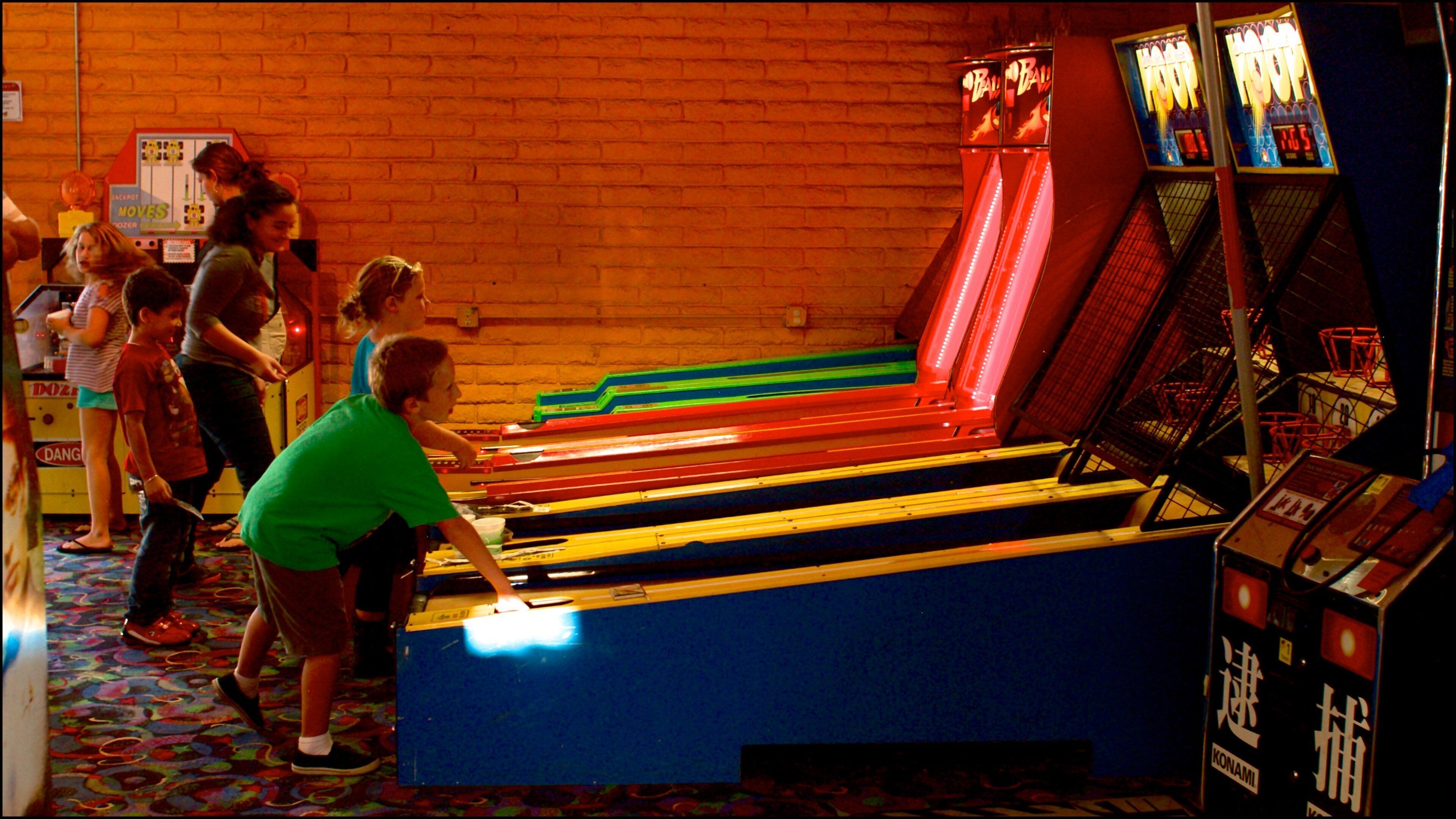 Boomers Fountain Valley which includes interior views as well as children