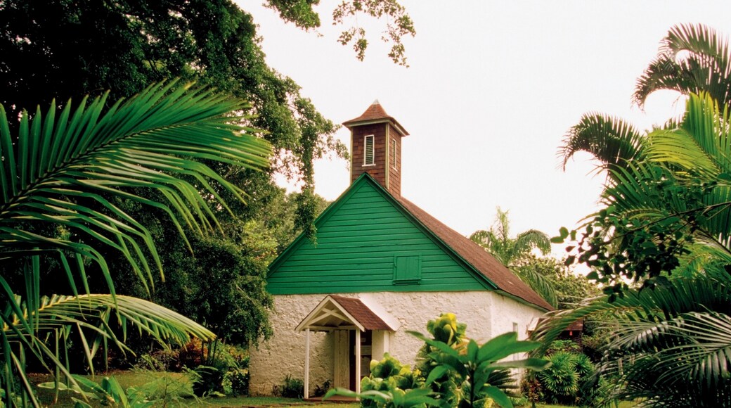 Facade of Ho'omau Congregational Church, Palapal, Maui, Hawaii, USA