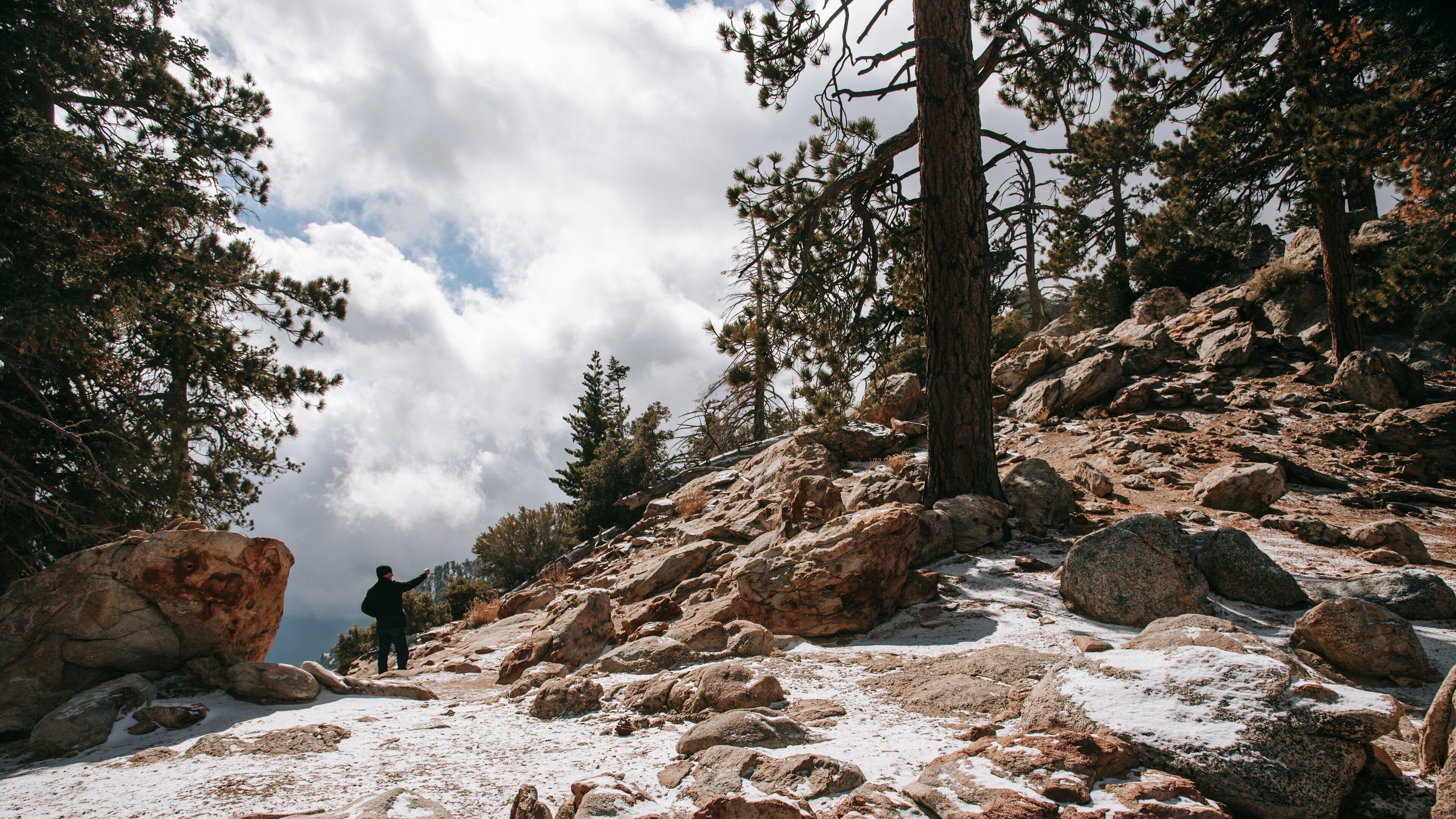 Mount San Jacinto State Park showing hiking or walking and mountains