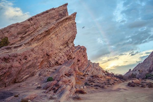 Stunning geological anomaly Vasquez Rocks Natural Area Park, California