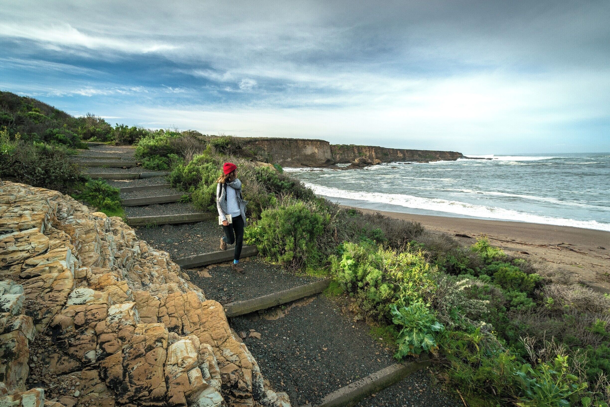 Inclement weather led to some last minute changes to the already strained itinerary of our California road trip. Having planned to sleep on the beach 30 minutes to the south, we arrived to find it closed by the rangers due to severe high tide. Luckily we found this amazing gem of a beach close by, and were all the happier for it. #BvSApplication #beach #water #ocean #travel #adventure #hiking #camping #roadtrip #nature