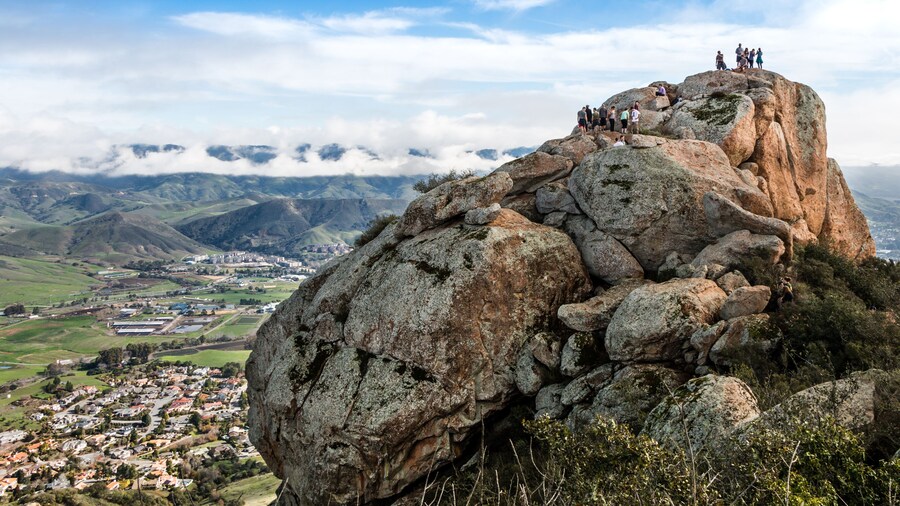 San Luis Obispo from Bishop Peak in California