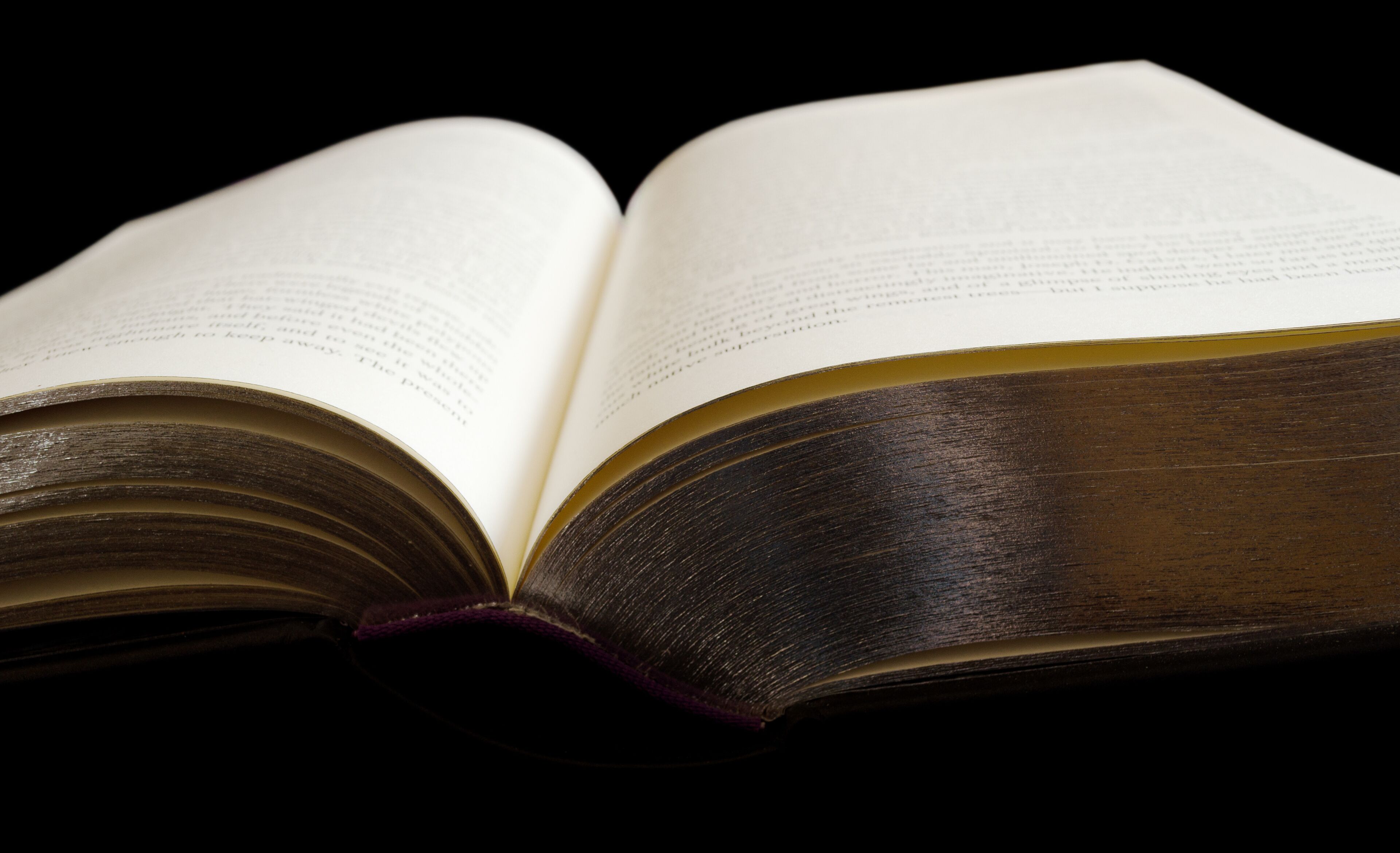 Book isolated on black