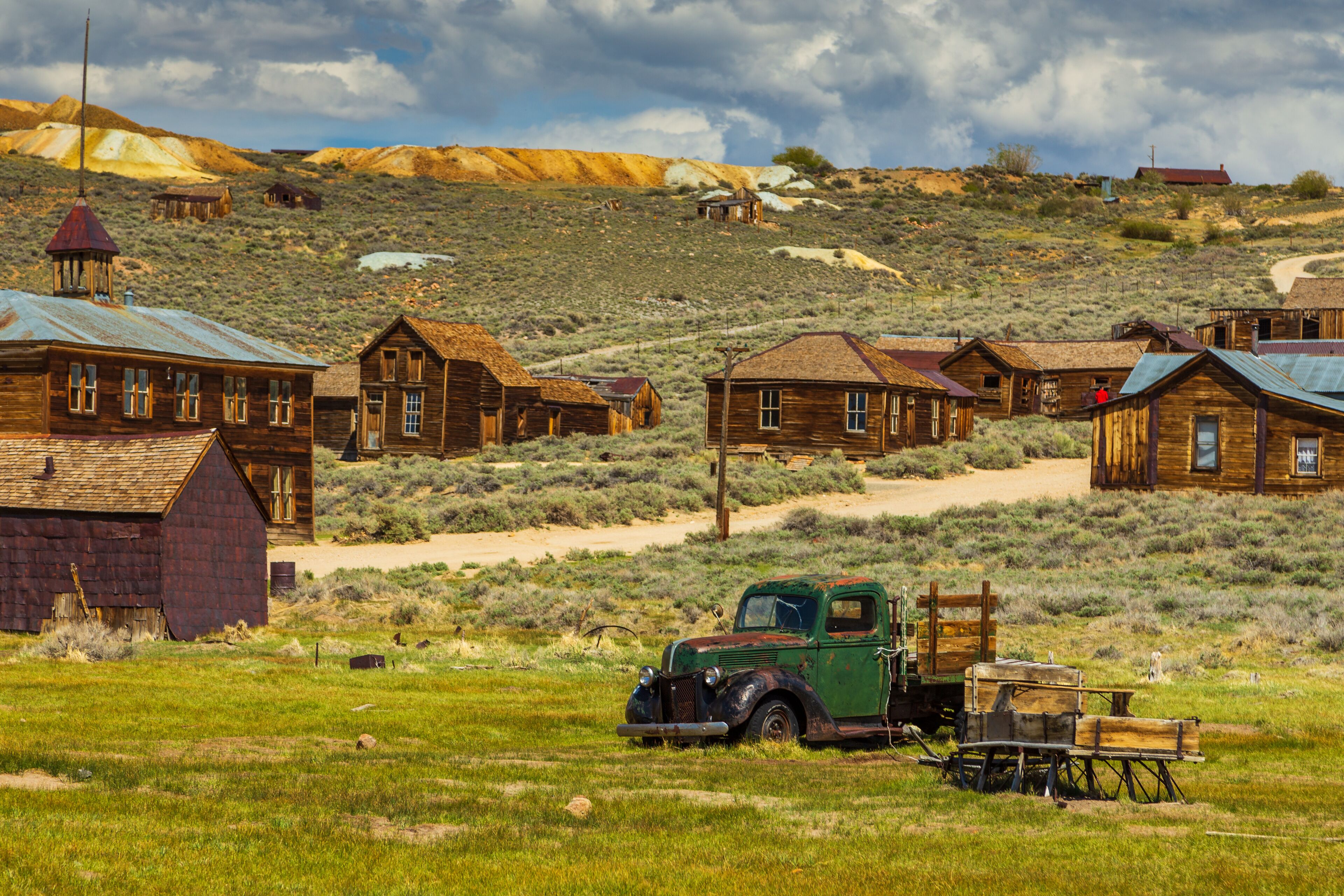 View of the Bodie, ghost town. Bodie State Historic Park, California, USA.