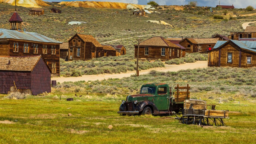 View of the Bodie, ghost town. Bodie State Historic Park, California, USA.