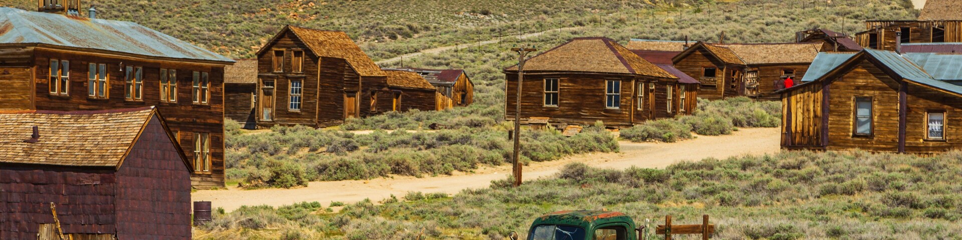 View of the Bodie, ghost town. Bodie State Historic Park, California, USA.
