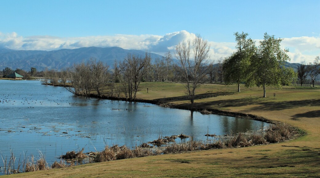 Idyllic Lake at Prado Regional Park, Chino, California