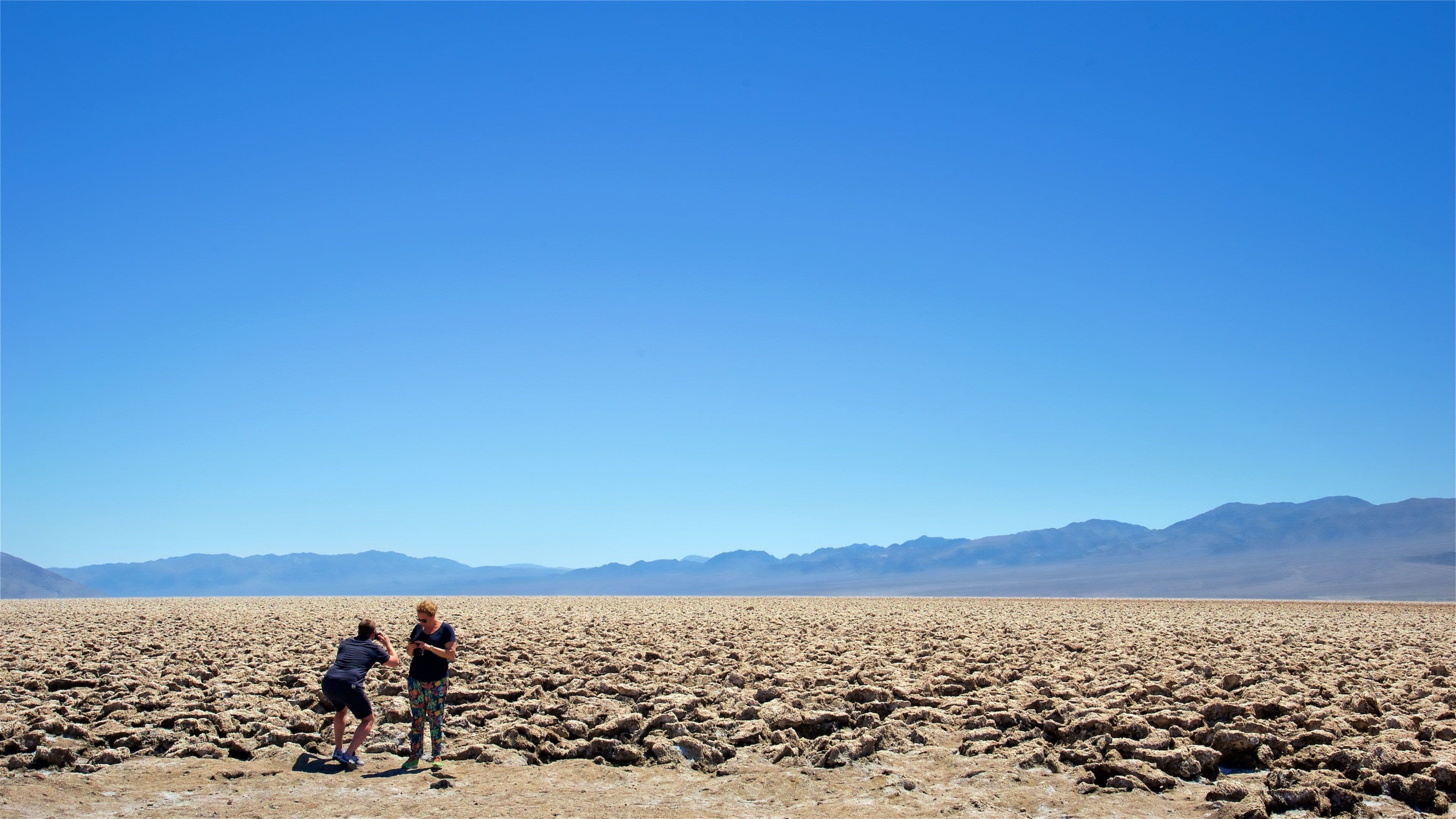 Death Valley National Park showing landscape views and desert views as well as a couple