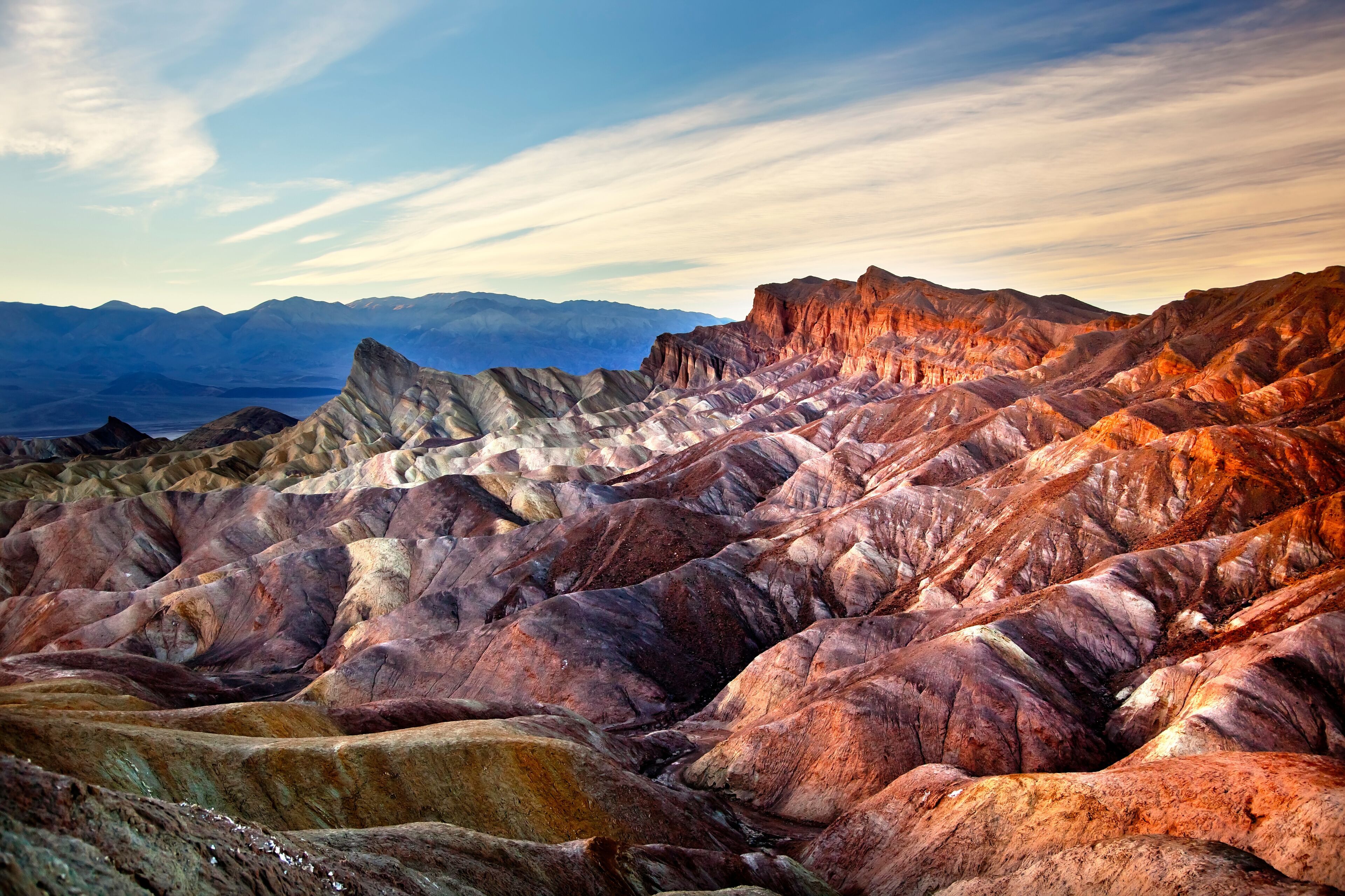 Zabruski Point Manly Beacon Death Valley National Park Californi