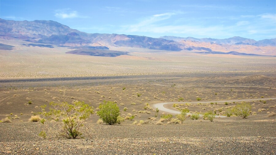 Ubehebe Crater which includes landscape views and desert views