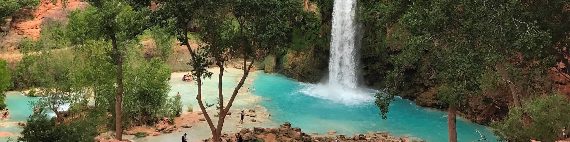 #TakeAHike - Havasupai Falls
At least, once in your lifetime. The hike in search of the turquoise waterfalls into the Indian Reservation is 22 miles round trip and elevation of 2500 feet each way.
It's a beautiful hike into one of the Natural wonder of the world the "Grand Canyon". Also, at the end of the day, this hike is unique from geological perspective dating back to two billion year old sediments and lime stone.