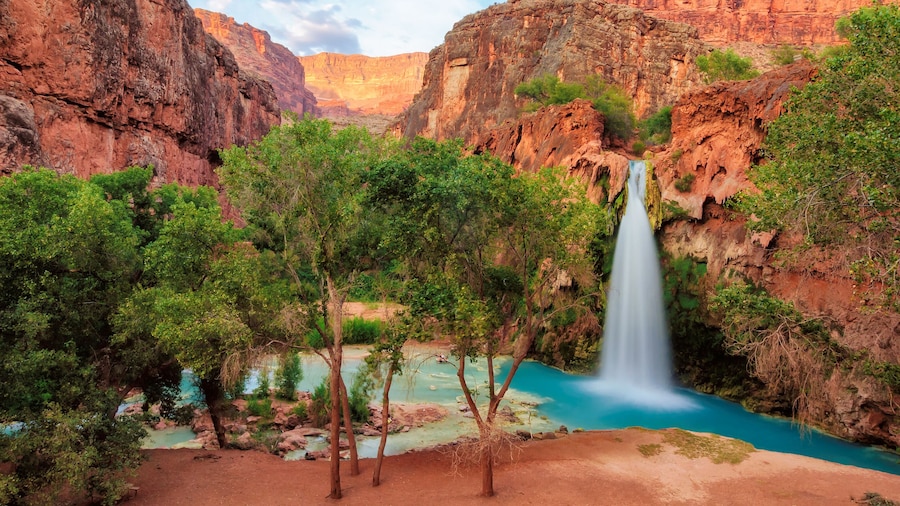 Havasu Falls, waterfalls in the Grand Canyon, Arizona
