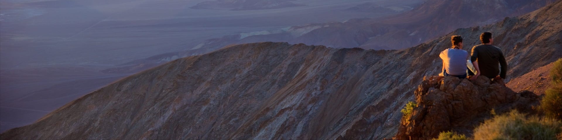 Dante\'s View featuring a sunset, landscape views and tranquil scenes